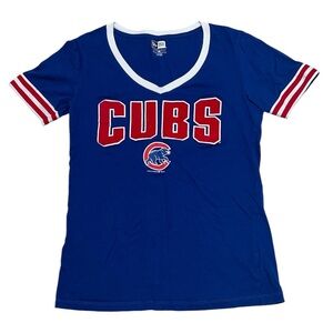 New Era Women's Chicago Cubs Letterman Style Shirt Size M